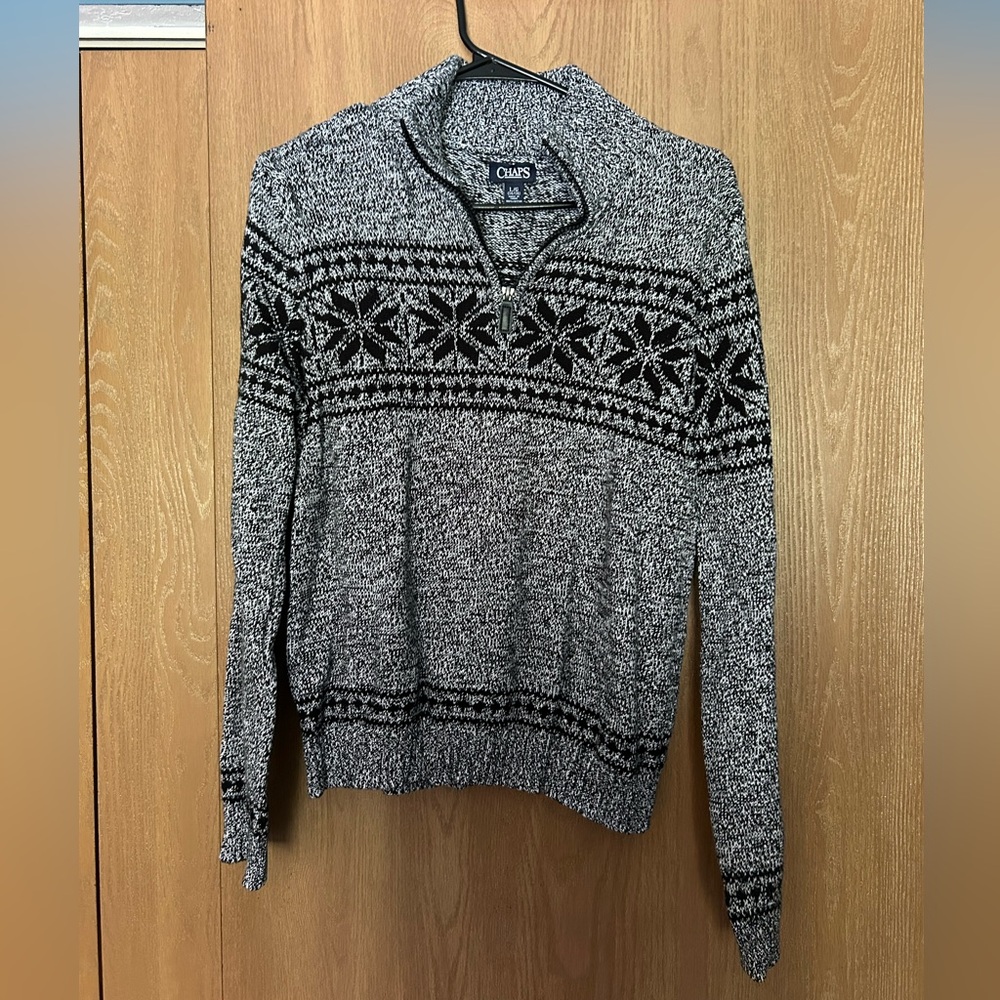 Chaps youth size large winter print sweater